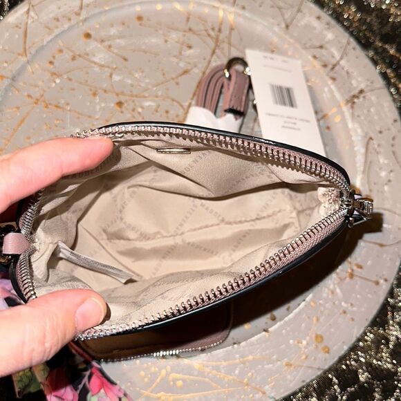 Steve Madden Mauve Faux Leather Mini Crossbody Purse w/ an accessory pouch - Picture 8 of 12